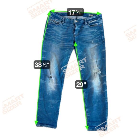 Lucky Brand Jeans Mens 221 Original Straight 36 x 30" Blue Denim Clover Lining - Picture 9 of 9